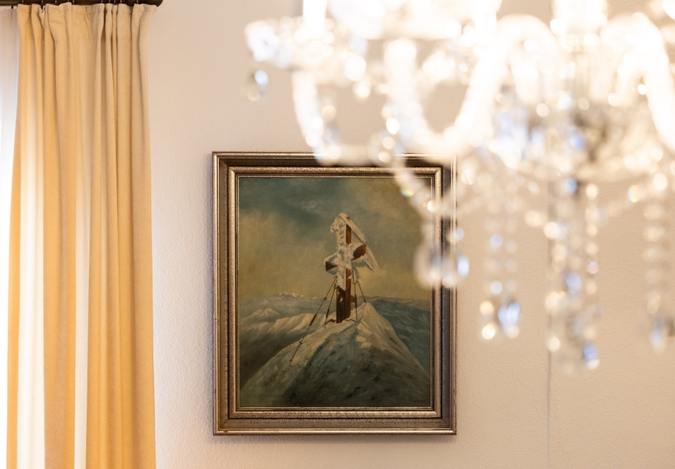 Historisches Gemälde an Wand